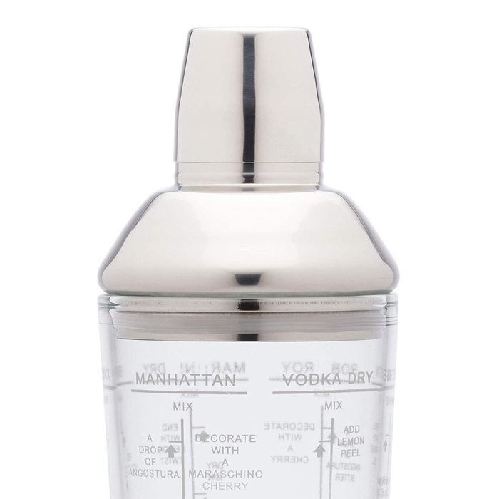 Шейкер для коктейлів Kitchen Craft BARCRAFT, скло, 700 мл