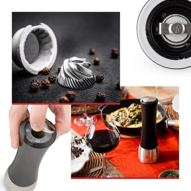 Ручне регулювання помелу u'Select, висота 36164 (млин для перцю, 21 см, шоколад)