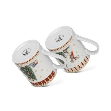 Набір з 2-х кухлів Fissman 360 мл MIRACLE порцеляна (13748)