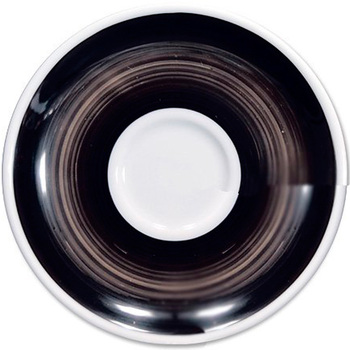 34425 Блюдце caffe latte 16,7 см Black для серій 'Verona/Torino/Roma Millecolori Hand Painted'