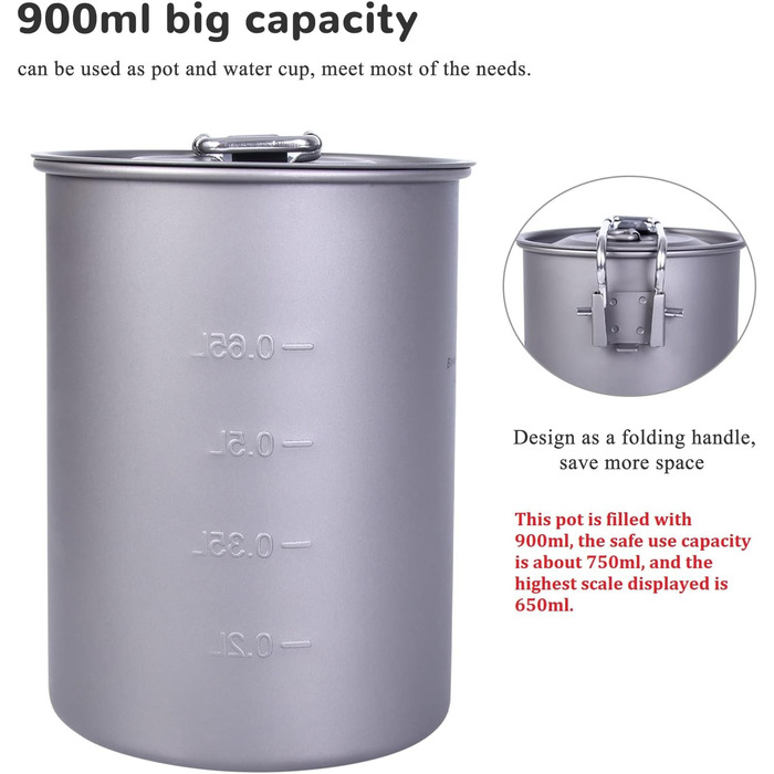 Посуд для пікніка для щоденного використання 0,9 л. iBasingo