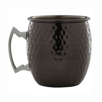 Кружка металлическая 550 мл, черная, Barrel Mugs, GenWare