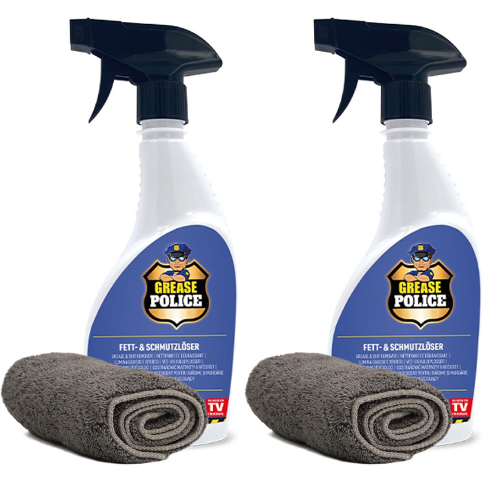 Средство для мытья вытяжек 2х500 мл и салфетки из микрофибры Mediashop