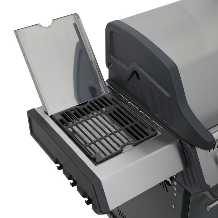 Газовый гриль SANTOS S-318, с боковой и задней горелкой, нержавеющая сталь 900280 Код: 010953