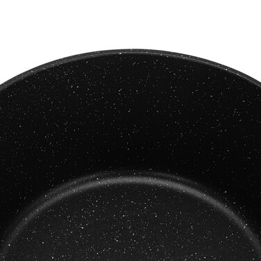 Кастрюля Fissman 28x12,3 см/6,4 л EVOLUTION со стеклянной крышкой литой алюминий с антипригарным покрытием (14582)