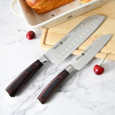 Ніж Fissman сантоку RAGNITZ 13 см X50CrMoV15 сталь (2828)