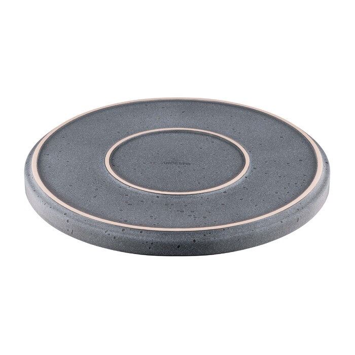 ARDESTO Тарілка обідня Fasano, 26см, кераміка, сірий темний