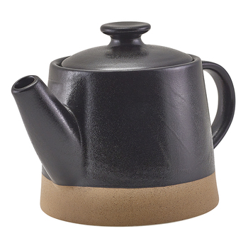 Чайник 480 мл, черный, Kava Black Stoneware, GenWare