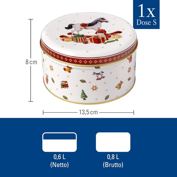 Набір з 3 різдвяних банок для печива, білий Winter Collage Villeroy & Boch