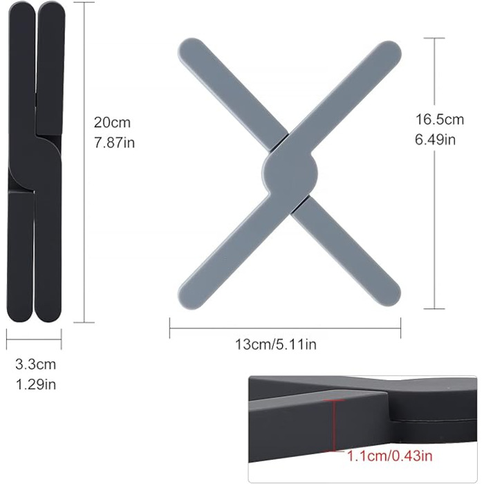 Силіконові підставки для каструль 4 предмети EXLECO