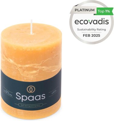 Свічка Spaas Rustic Pillar 80/110 мм 65 шт. - (Пісочна)