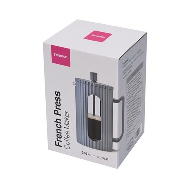 Заварочный чайник Fissman с поршнем 350 мл стеклянная колба (9147)