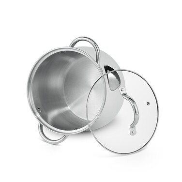 Каструля зі скляною кришкою 18 см 4 л Favio Fissman