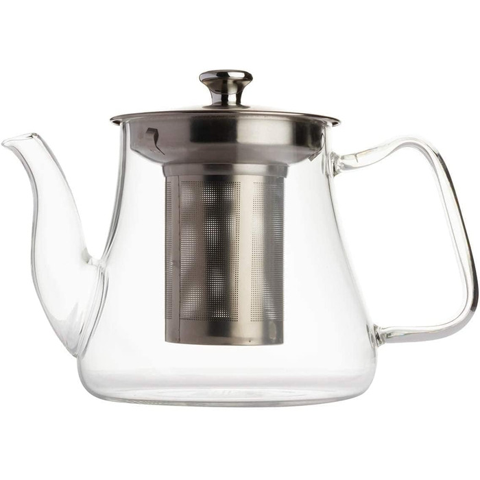 Скляний чайник із заварювальним фільтром 1л VAHDAM