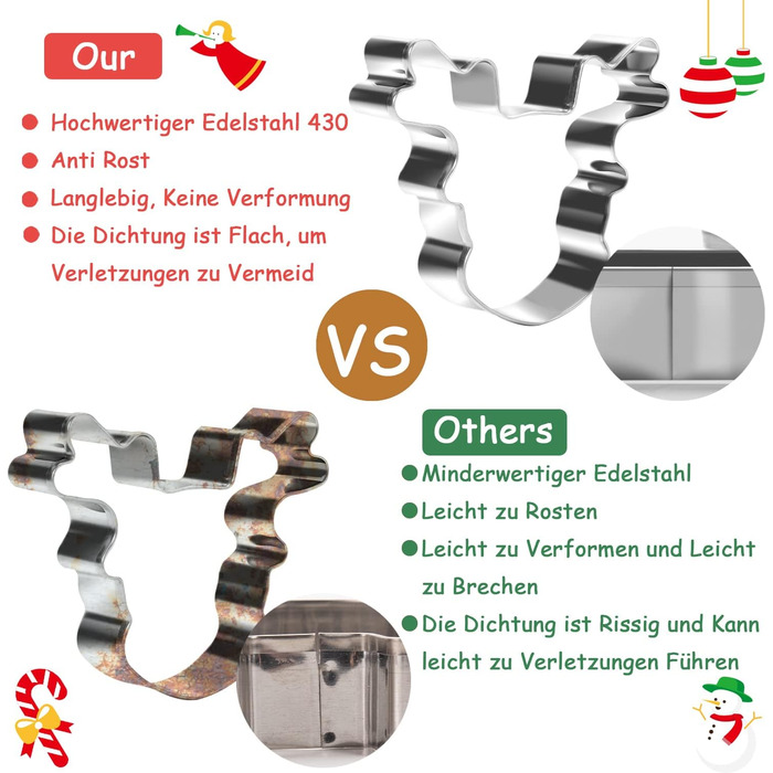 Різдвяні формочки для печива 12 шт. Alintor