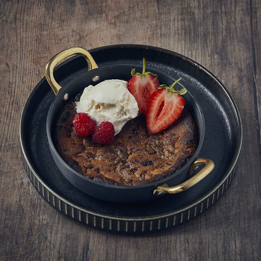 Сковорода для подачи 13.5*3.5 см, 400 мл, круглая, алюминиевая, GenWare