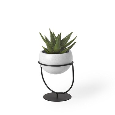 Підставка для вазона 19x17x14 см чорно-біла Nesta Pflanzenhalter Umbra