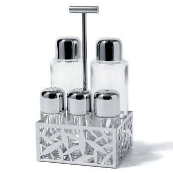 Набір для спецій 11,5х21,6х9,3 см металік Cactus Alessi