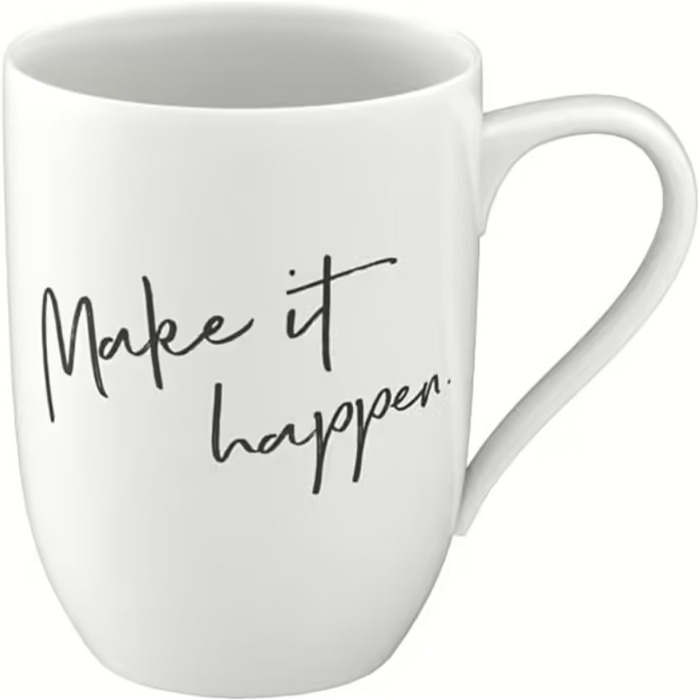 Кружка 340 мл "Make it happen", белая Statement Villeroy & Boch
