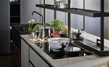 Каструля з двома ручками 16 см 1,3 л металік Edo Alessi