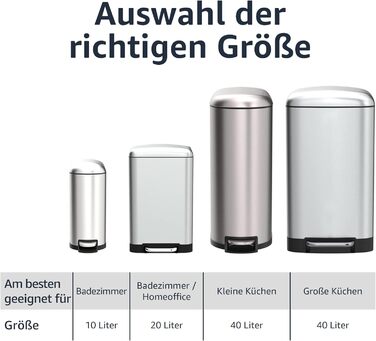 Сміттєвий бак 10 л Amazon Basics