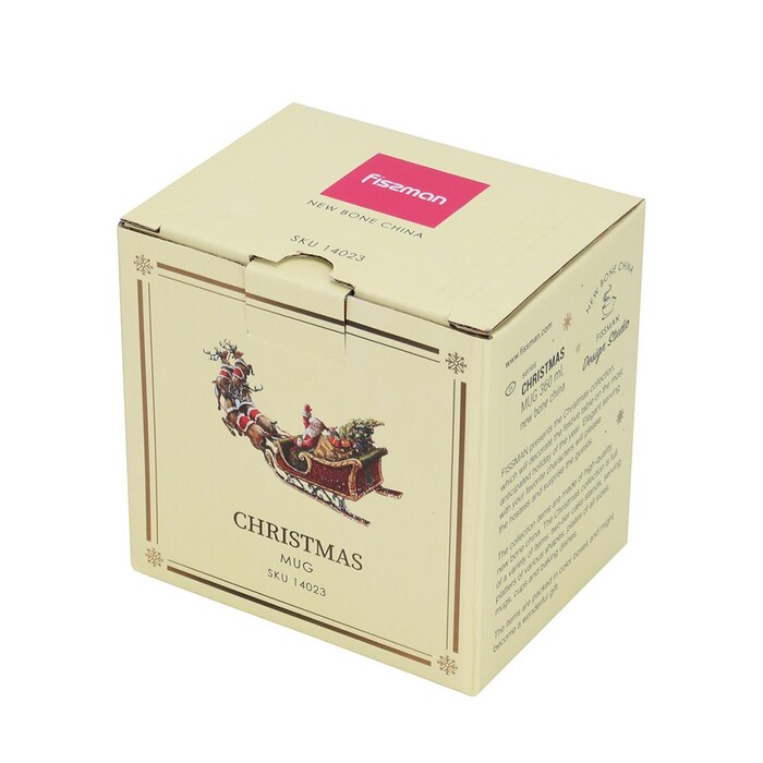 Кружка Fissman CHRISTMAS 360 мл порцеляна (14023)