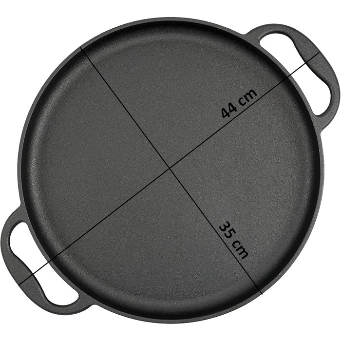 Сковорода чавунна 35 см BBQ-Toro