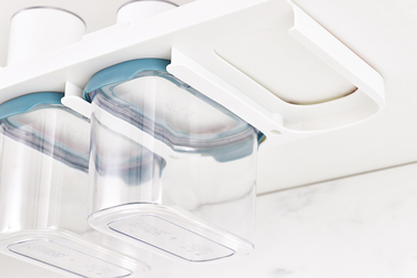 Набір підвісних контейнерів для зберігання, 3 предмета, 1,3 л, темний опал CupboardStore Joseph Joseph