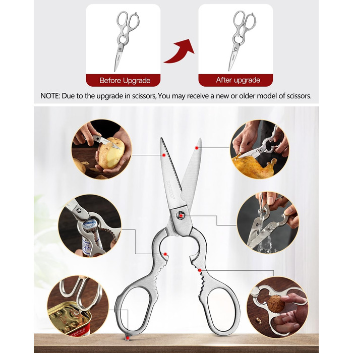 Набор кухонных ножей из дамасской стали в деревянном блоке, 8 предметов XINZUO