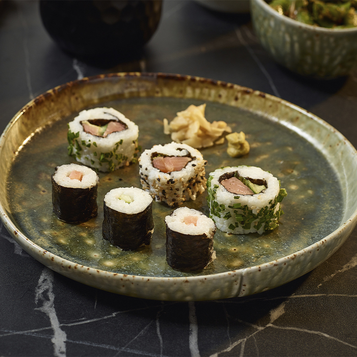 Тарілка з вертикальним бортом 22.8 см, Kozo Porcelain Midori, GenWare