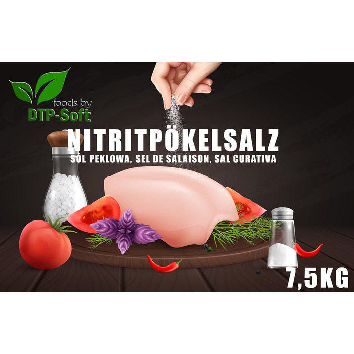 Преміальна нітритна сіль для копчення у відрі 7,5 кг DTP-SOFT
