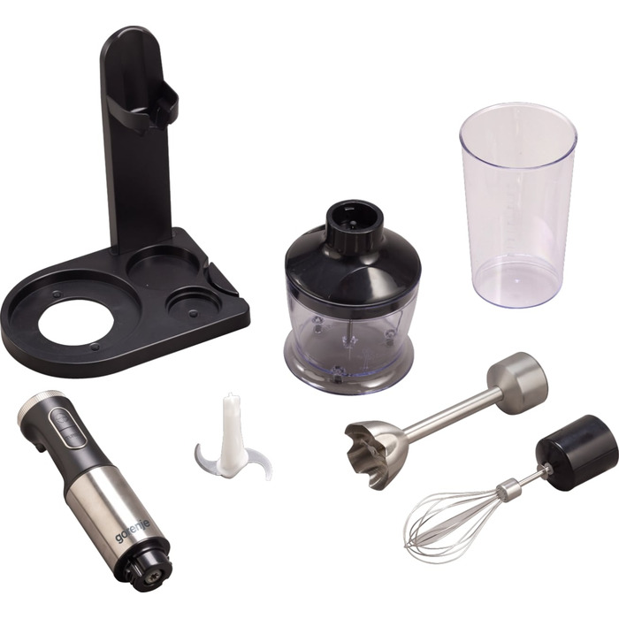 Gorenje Блендер заглибний 1000Вт, 3в1, чаша-600мл, нерж