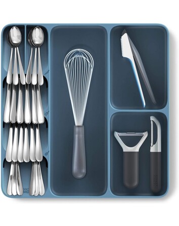 Органайзер для столових приборів великий синій DrawerStore Joseph Joseph