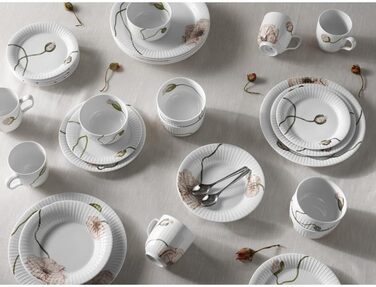 Тарелка 27 см, белая с акварельным узором Poppy Hammershøi Kähler