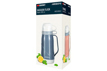 ARDESTO Термос Gemini Gourmet 1800 мл, пластик, скляна колба