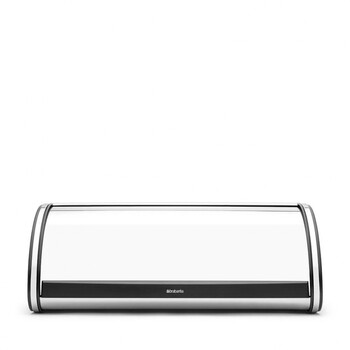 Хлібниця зі зсувною кришкою 27 х 44,8 х 17,5 см глянсова сталева з чорним Brabantia