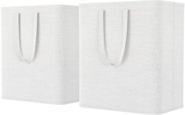 Предмети Кошик для білизни 80 л, Ящик для білизни Контейнер для білизни Збірник білизни Комод для білизни Кошики для білизни Кошики для білизни для квартири, гуртожитку, каравану Пральня, біла (2 x 60 л), 2