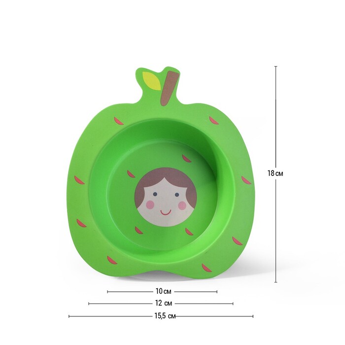 Тарілка Fissman 17 см ЯБЛУКО (8363)