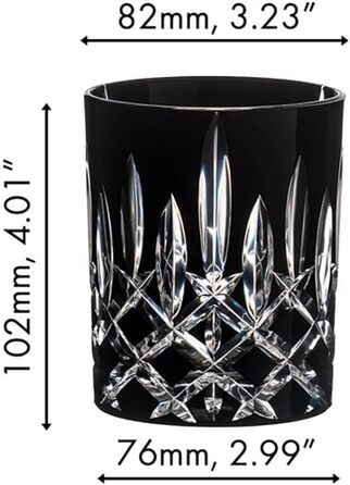 Кольорові келихи для віскі в індивідуальній упаковці, стакан для віскі з кришталевого скла, 295 мл, (чорний)