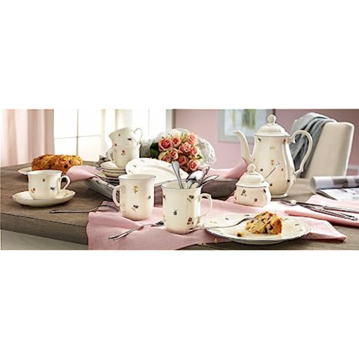 Набір столового посуду 30 предметів Streublume blauer Rand Marie-Luise Seltmann