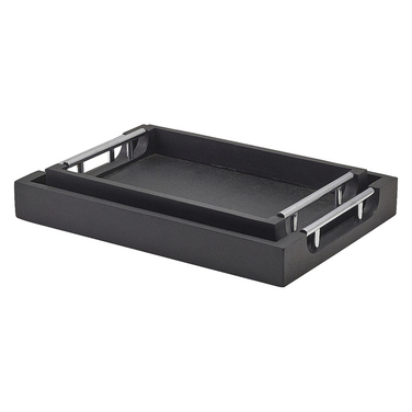 Поднос 30*20 см, деревянный, черный, Solid Black, GenWare