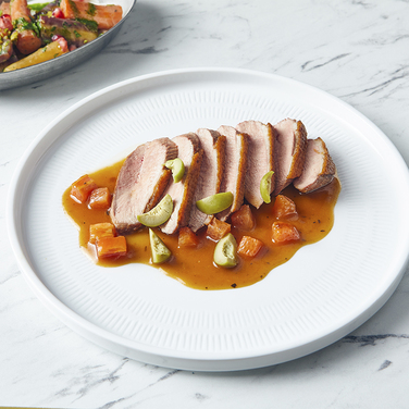 Тарілка презентаційна 25*2.2 см із низьким вертикальним бортом, Incise Porcelain Lustre, GenWare