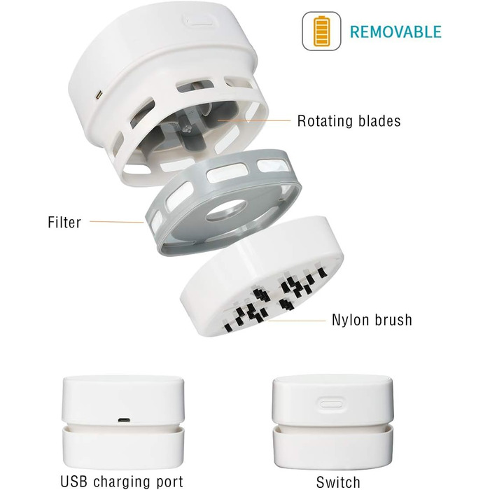 Міні-пилосос 4 Вт білий Surplex
