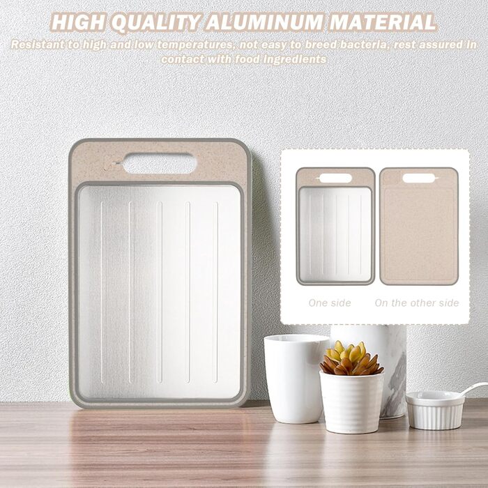 Дошка для розморожування та нарізання 31,1 х 21 см, білий/бежевий SMELEYOU