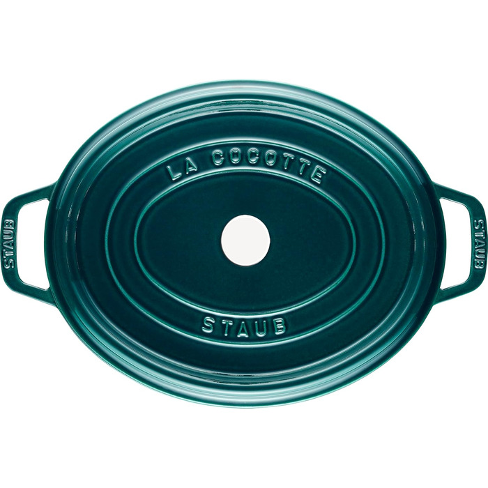 Кастрюля / жаровня 31 см с крышкой овальная La Mer Staub