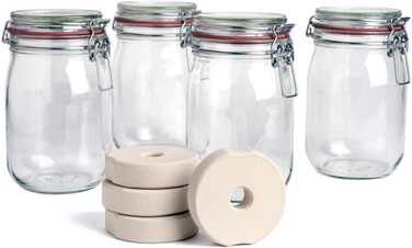 Набір з 4 банок для консервації SOFTCOREFOOD