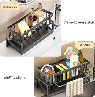 Органайзер для раковини, чорний ViWaVee