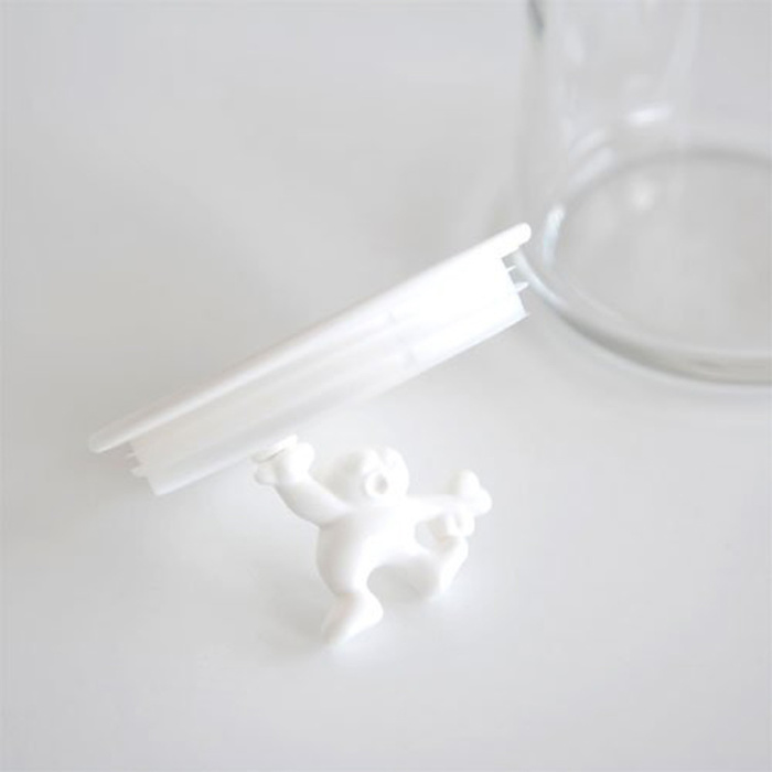 Ємність для зберігання 2 л прозора / біла Gianni Alessi