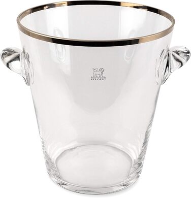 Охолоджувач пляшок Peugeot з пакетами з льодом, для пляшок шампанського та вина, висота 19 см, 220068 (скло)