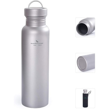 Титанова спортивна пляшка з титановим ковпачком 800 мл. Boundless Voyage